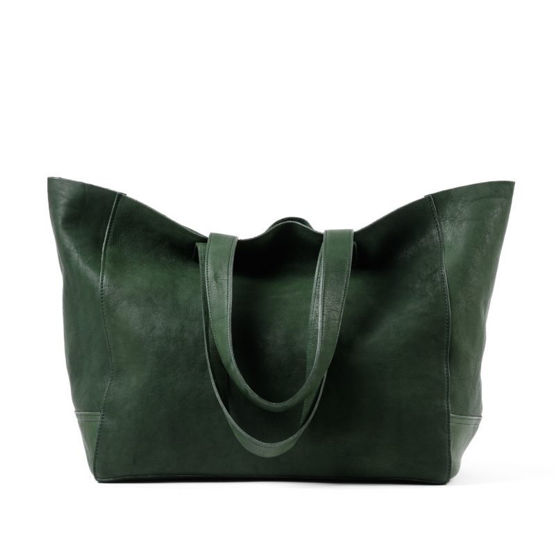 Massie Tote in Seven Hills Emerald by Moore & Giles