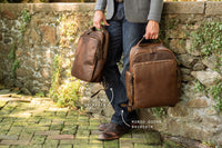 Mondo Quinn Commuter Backpack in Baldwin Oak by Moore & Giles