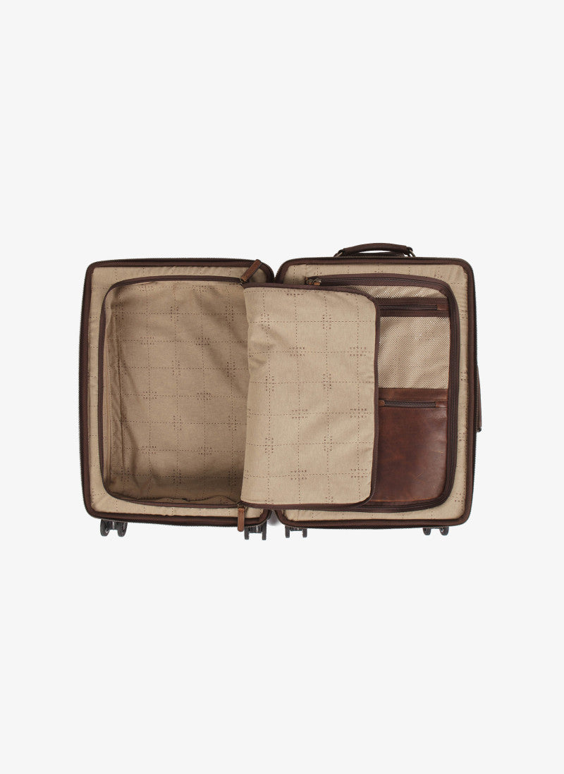 Parker Carry-On Suitcase in Baldwin Oak Leather by Moore & Giles