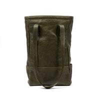 Petty Bottle Tote in Titan Milled Olive by Moore & Giles