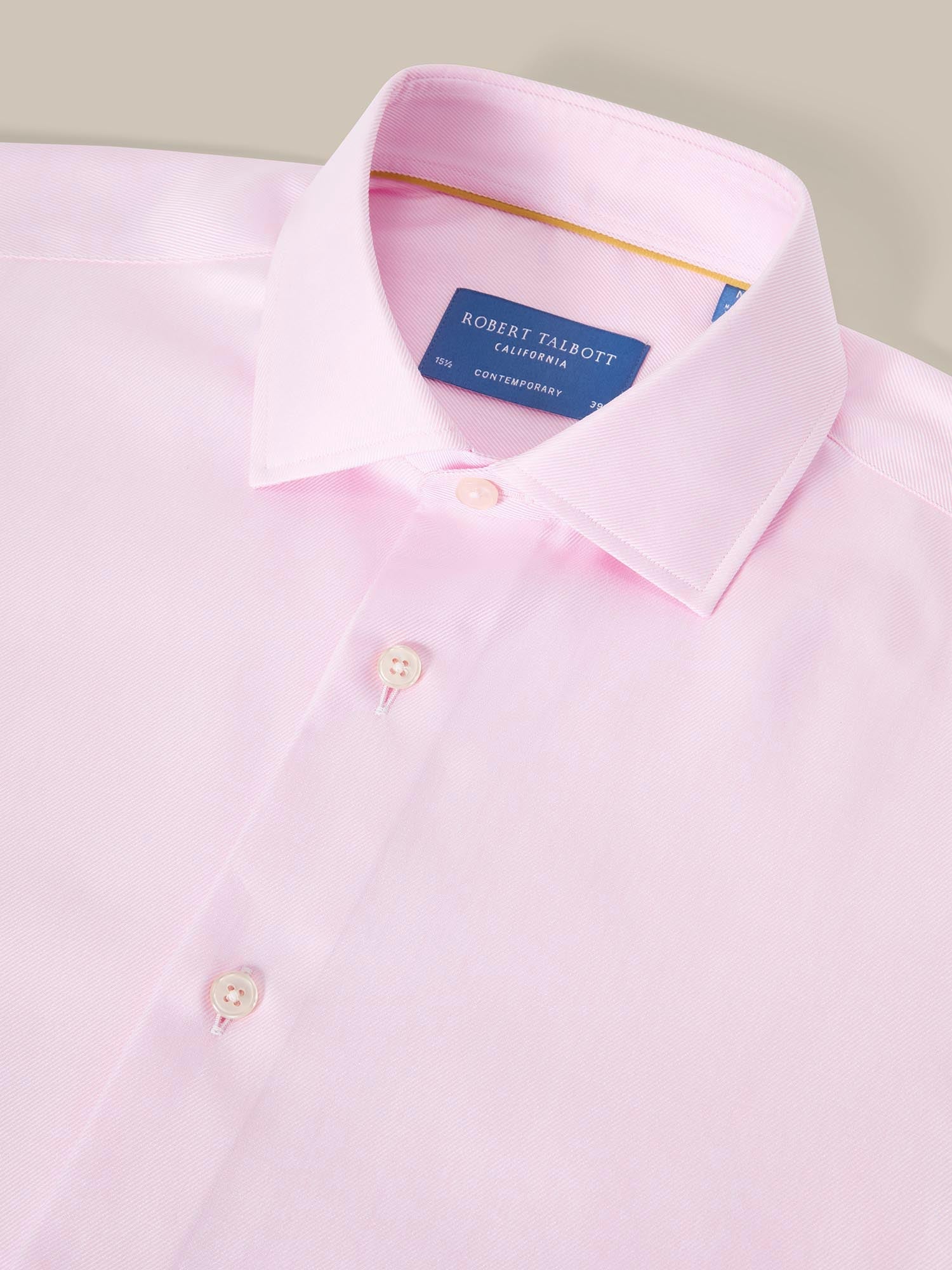 Reynolds Cotton Twill Shirt in Pink by Robert Talbott