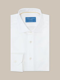 Reynolds Cotton Twill Shirt in White by Robert Talbott