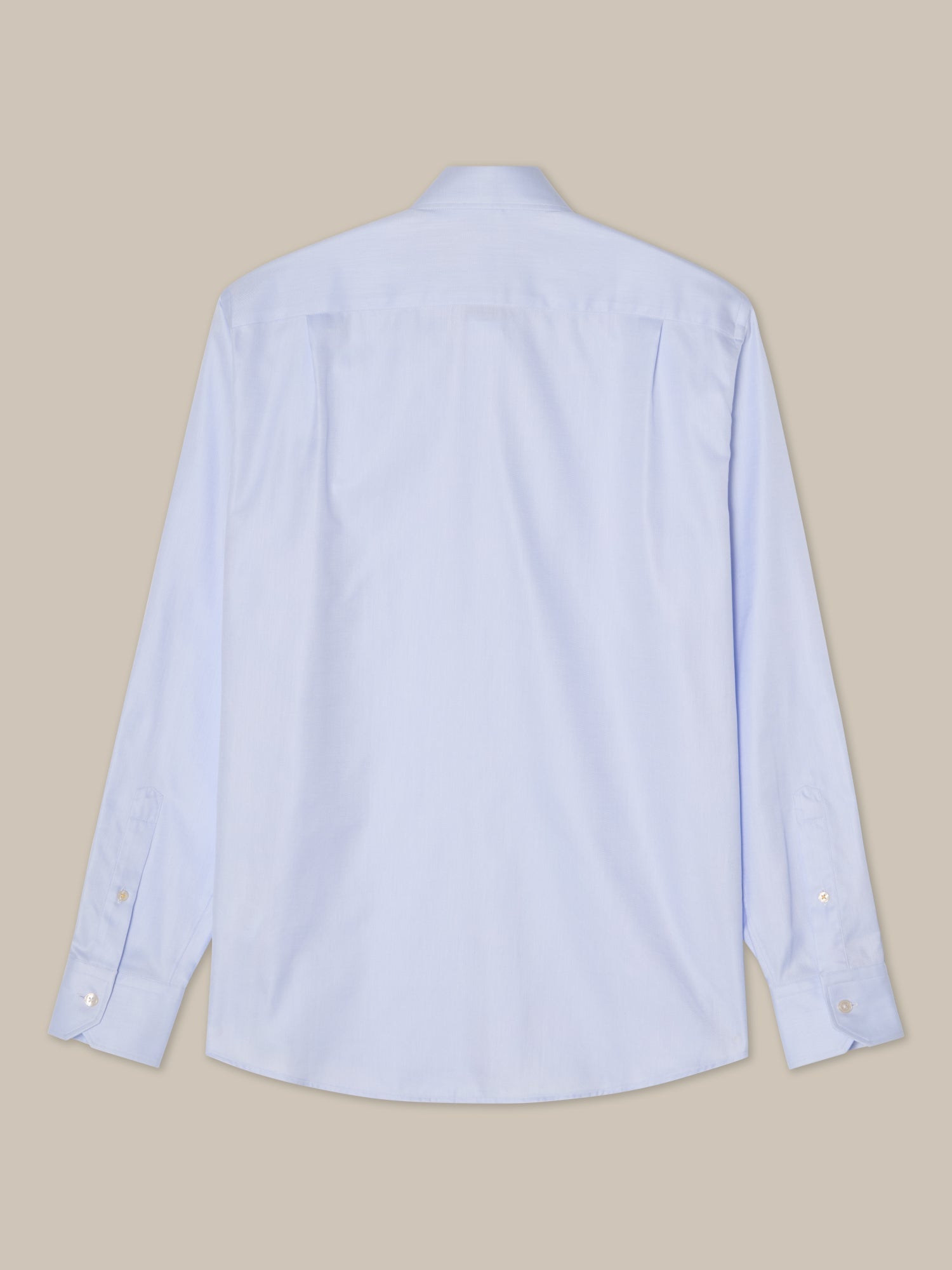 Reynolds Double Twill Cotton Shirt in Light Blue by Robert Talbott
