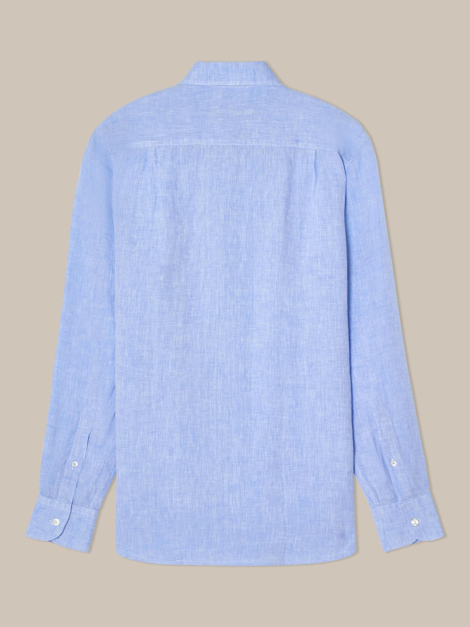 Morgan French Linen Shirt in Blue by Robert Talbott