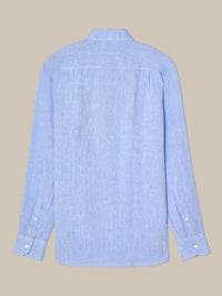 Morgan French Linen Shirt in Blue by Robert Talbott