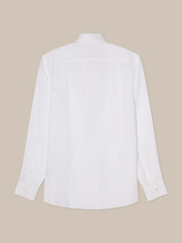 Morgan French Linen Shirt in White by Robert Talbott