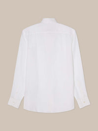 Morgan French Linen Shirt in White by Robert Talbott