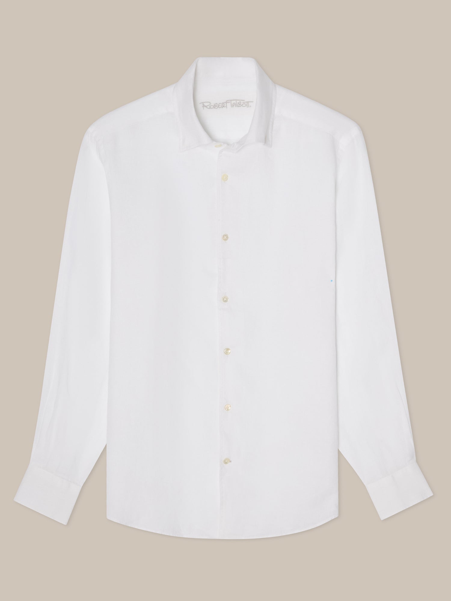 Morgan French Linen Shirt in White by Robert Talbott