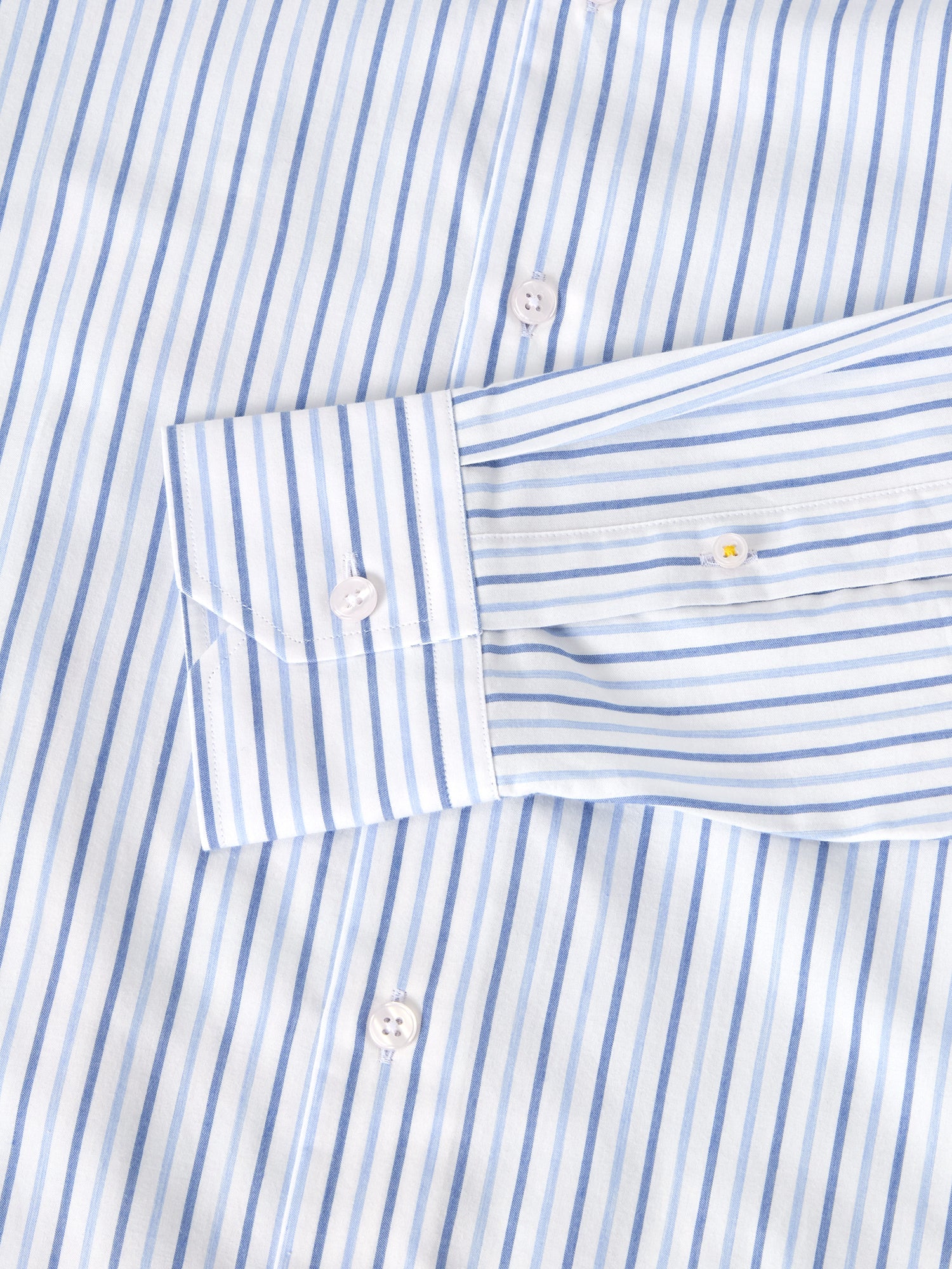 Reynolds Ultra Light Weight Brushed Stripe Shirt in Light Blue Multi by Robert Talbott