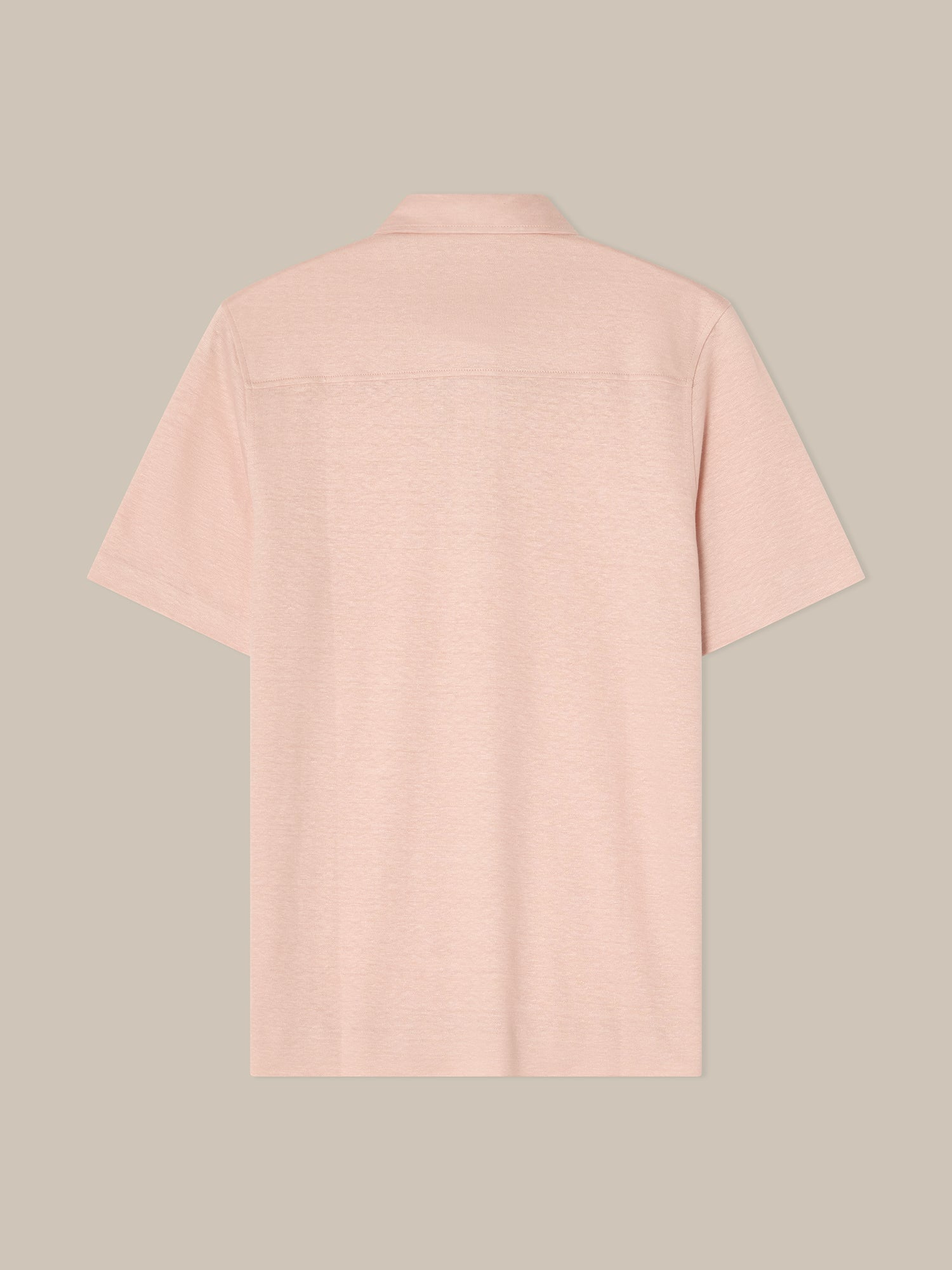 Taylor Pique Linen Polo in Pink by Robert Talbott