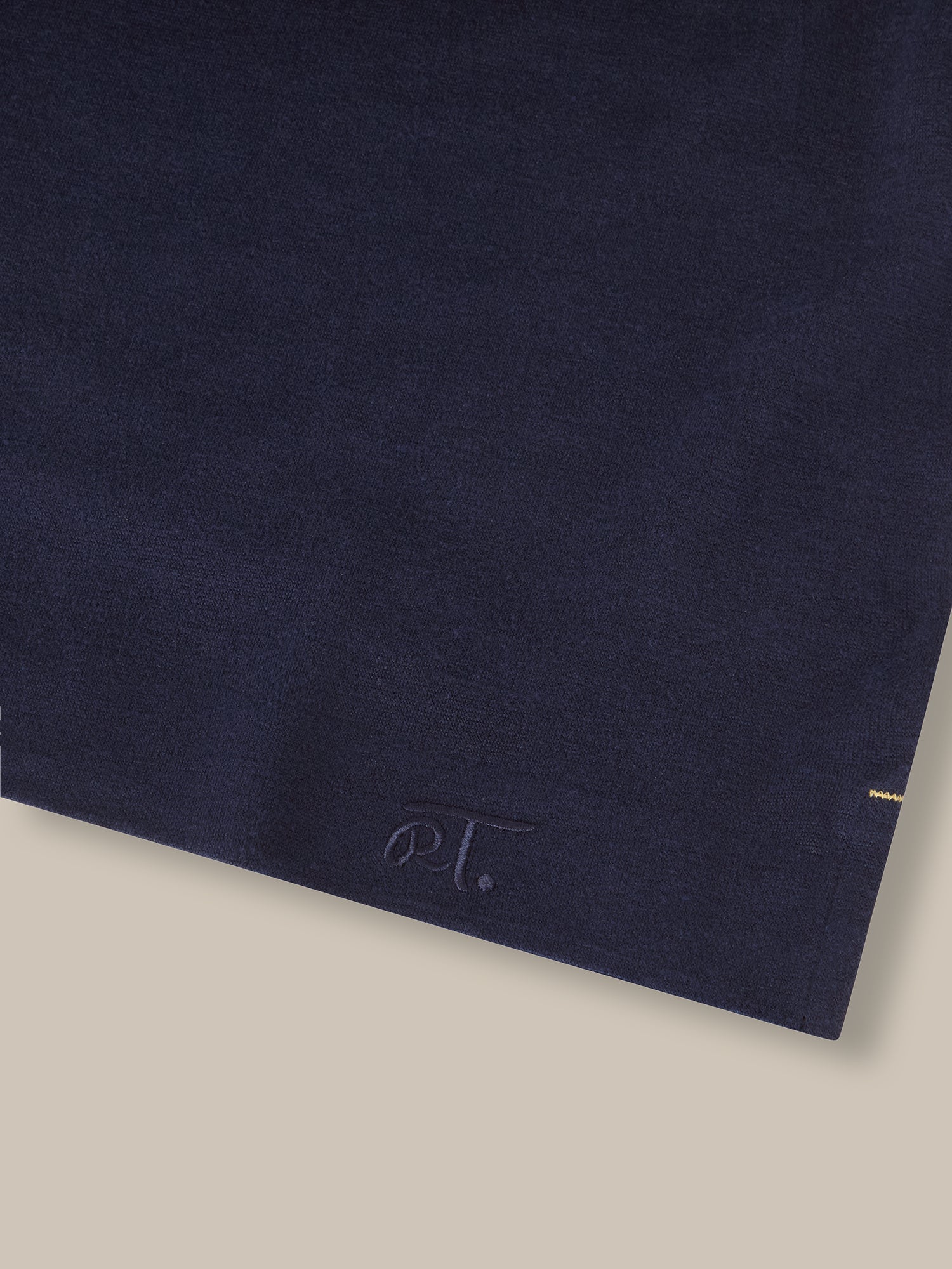 Taylor Pique Linen Polo in Navy by Robert Talbott