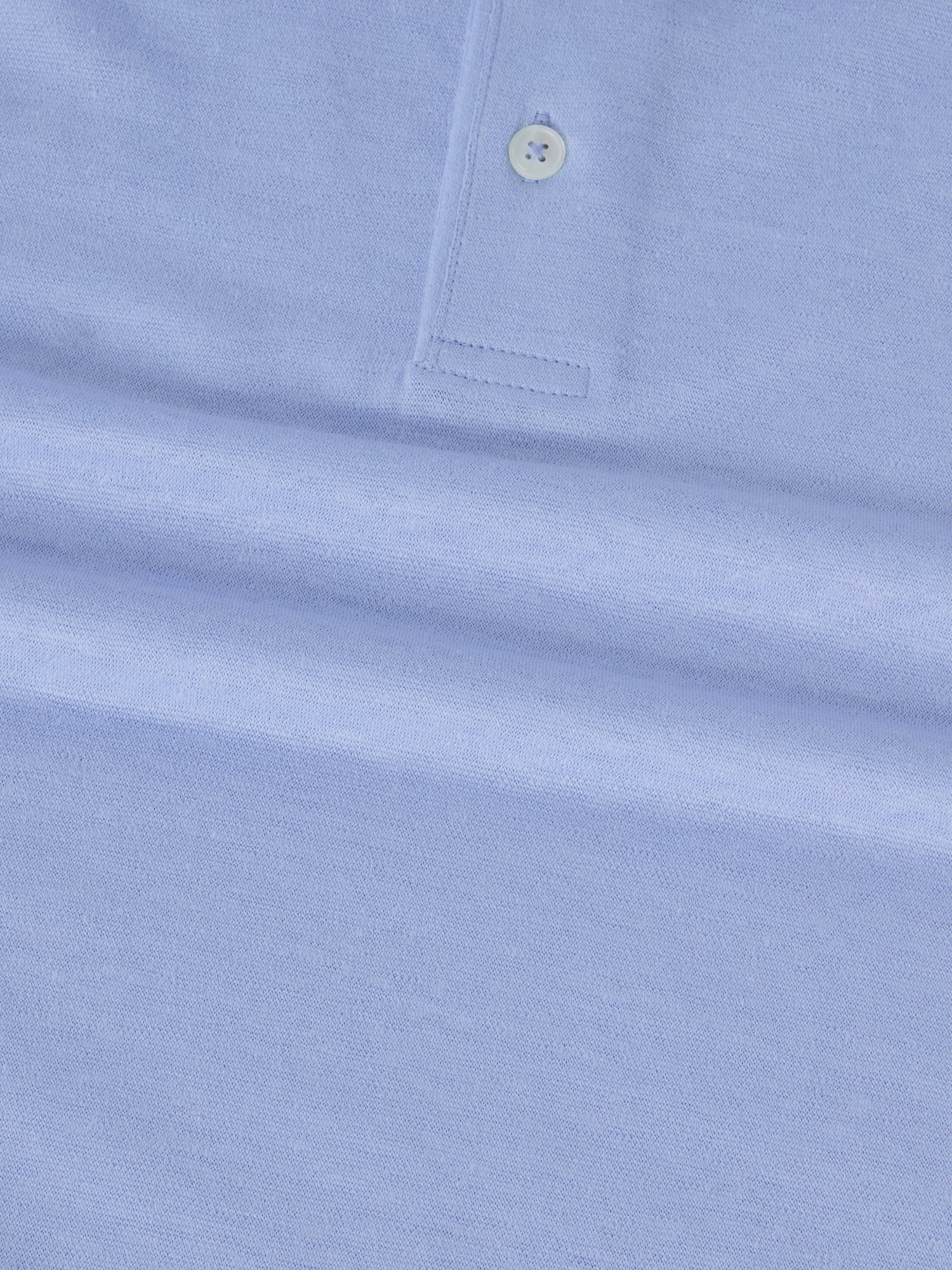 Taylor Pique Linen Polo in Light Blue by Robert Talbott