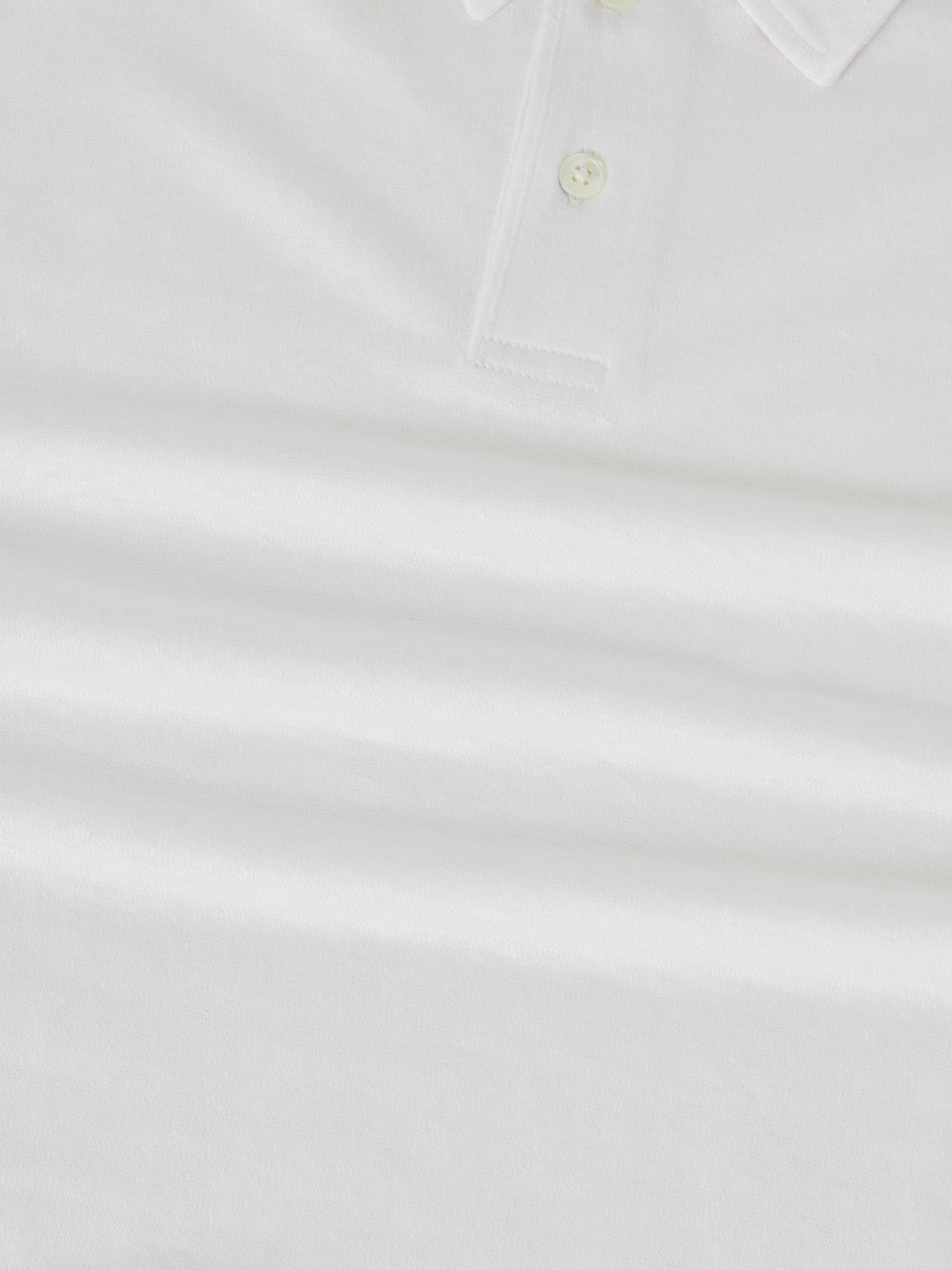 Taylor Pique Linen Polo in White by Robert Talbott