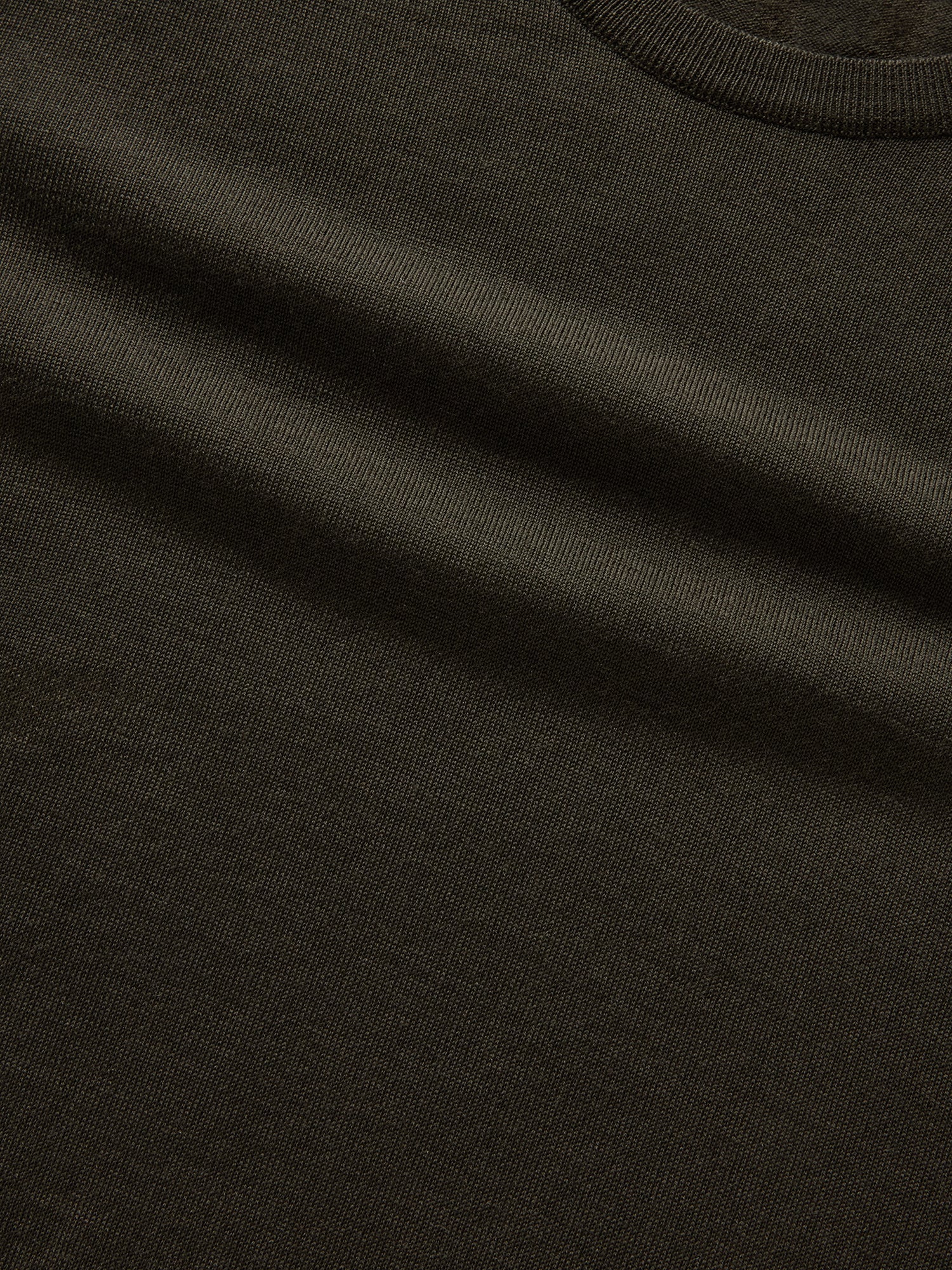 Keaton Merino Wool Crewneck Sweater in Olive Green by Robert Talbott