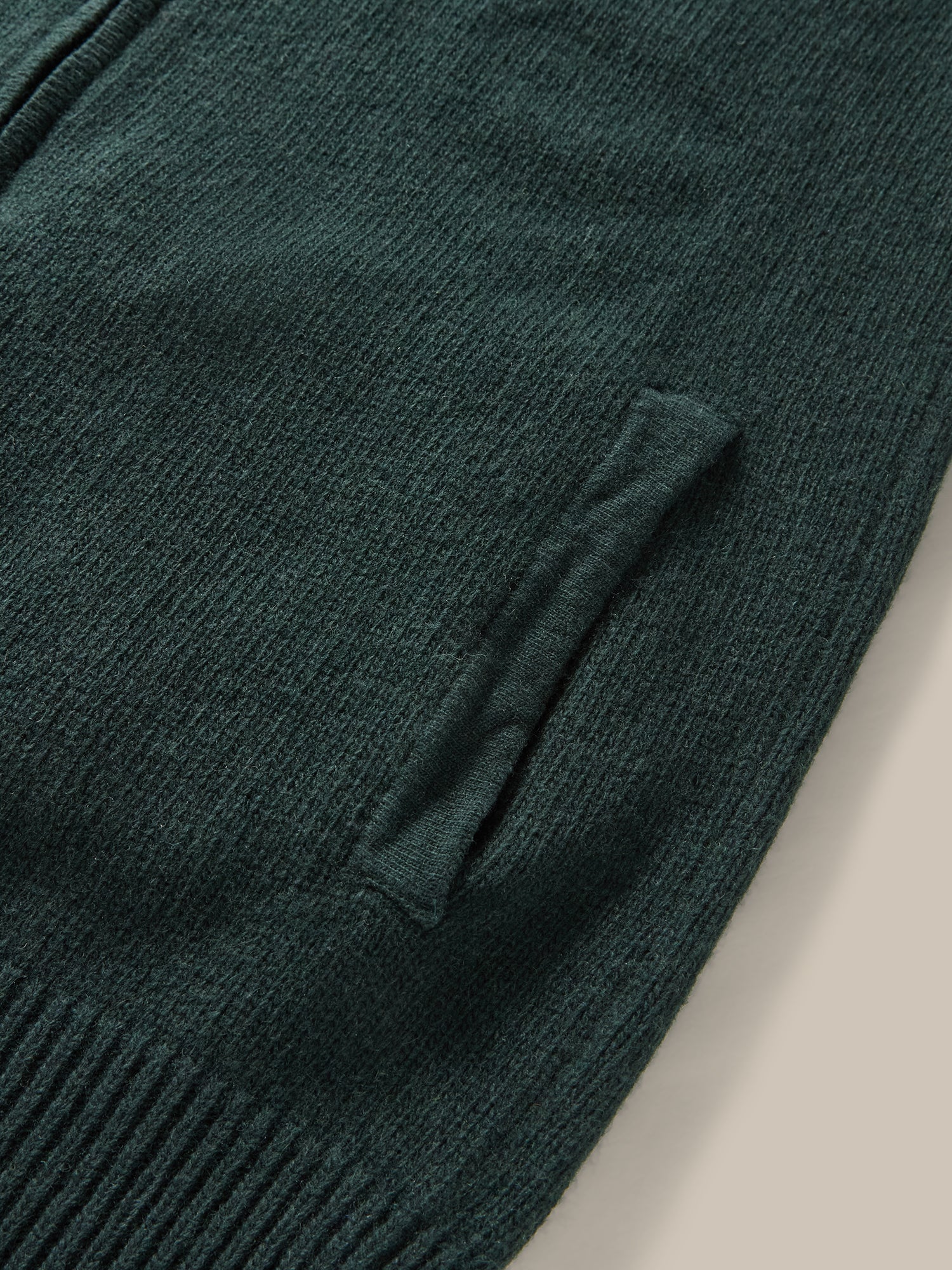 Graham Cashmere & Merino Wool Full-Zip Sweater in Green by Robert Talbott