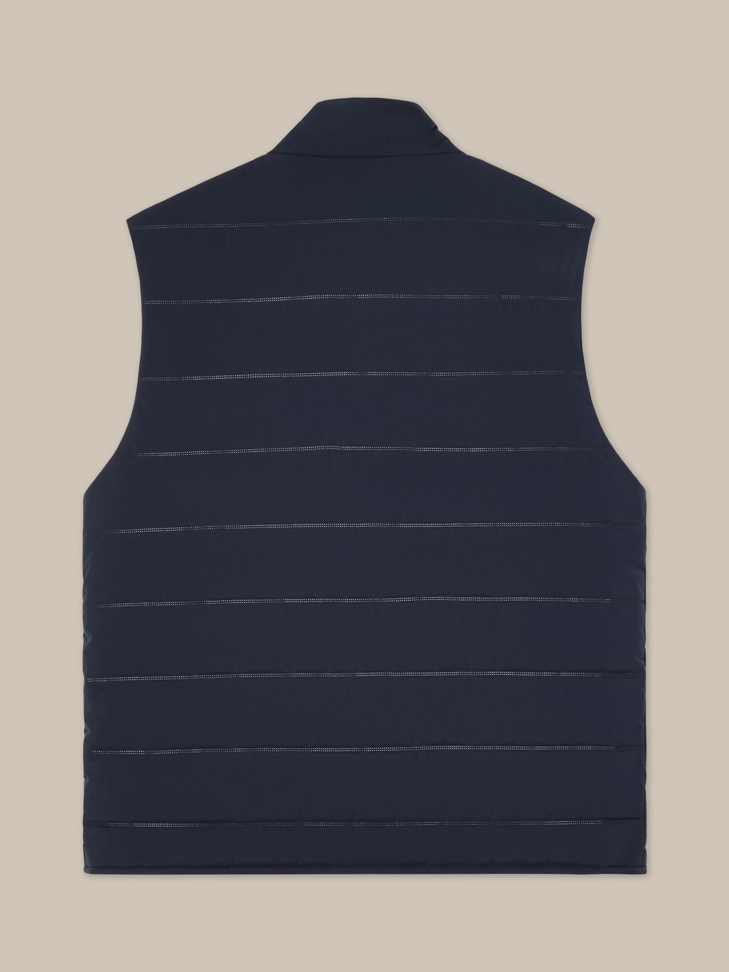 Driver Quilted Water-Resistant Vest with Cotton/Cashmere Lining in Navy by Robert Talbott