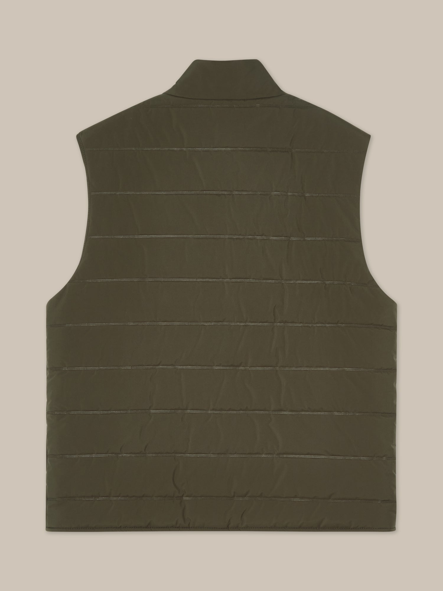 Driver Quilted Water-Resistant Vest with Cotton/Cashmere Lining in Sage Green by Robert Talbott