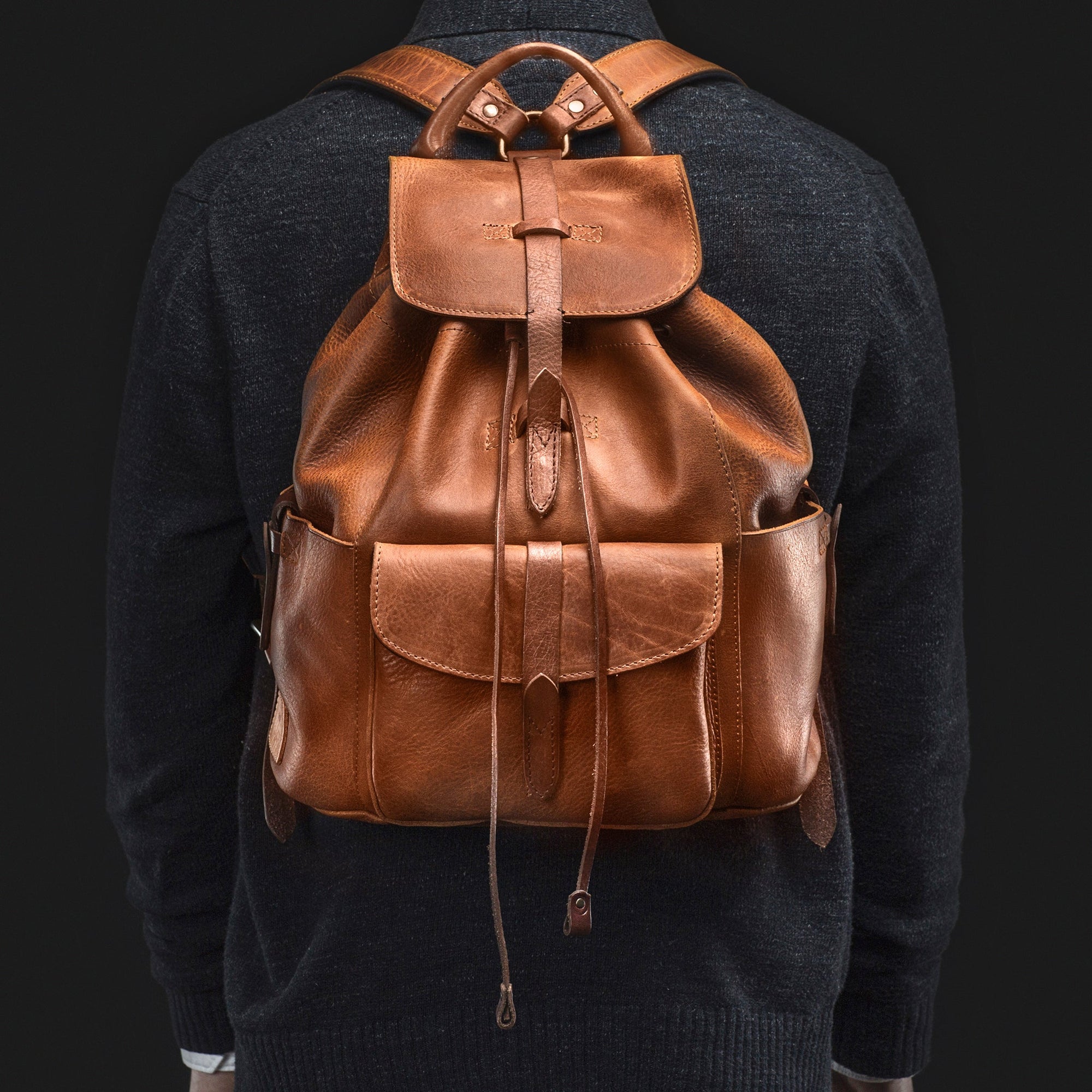 Rainier Leather Backpack in Tan by Will Leather Goods