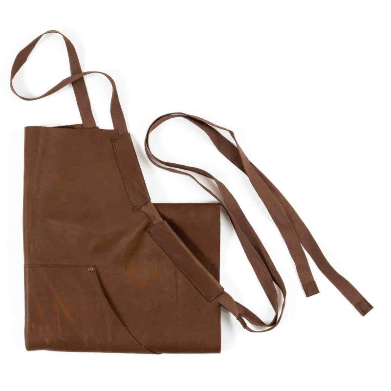 Reclaimed Leather Apron in Heirloom Oak by Moore & Giles
