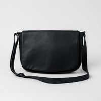 Reclaimed Messenger Bag in Heirloom Black by Moore & Giles