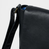 Reclaimed Messenger Bag in Heirloom Black by Moore & Giles