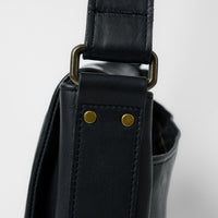 Reclaimed Messenger Bag in Heirloom Black by Moore & Giles