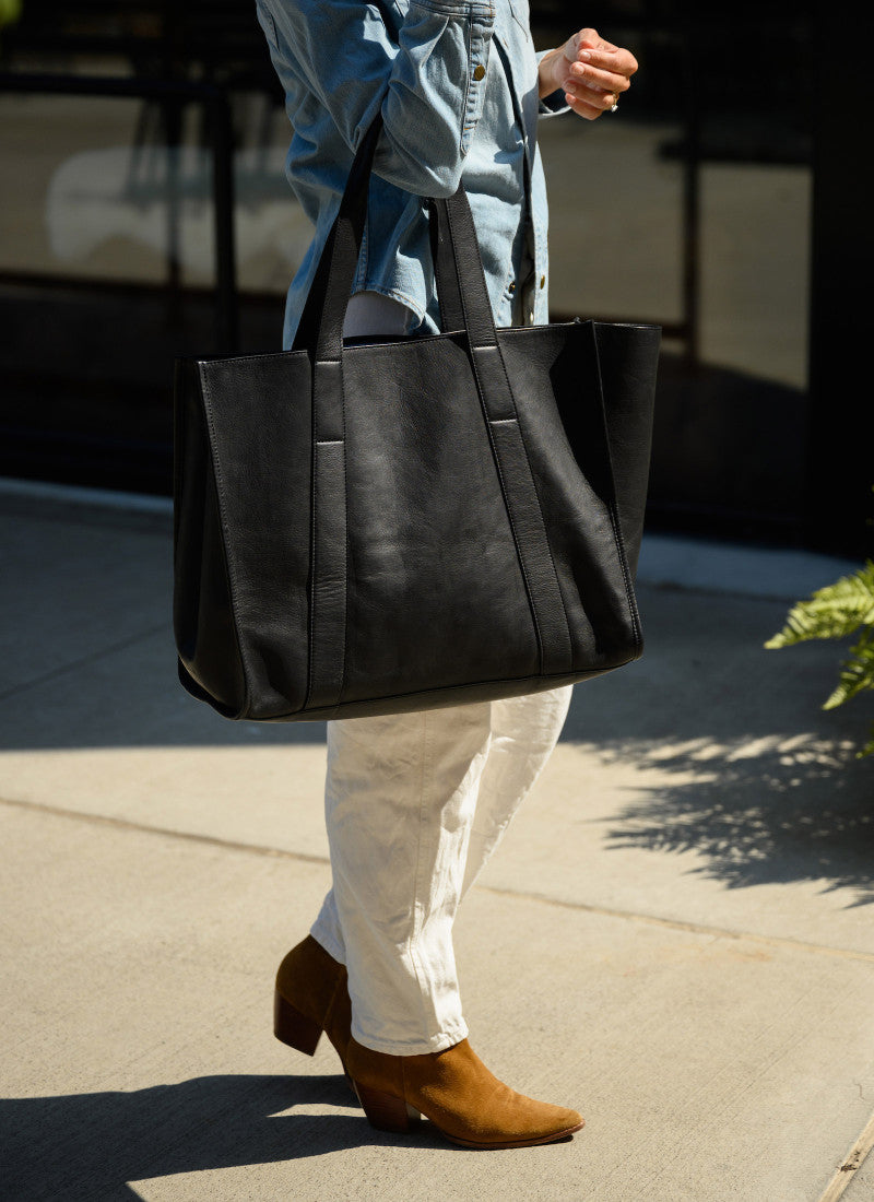 Reclaimed Tote in Heirloom Black by Moore & Giles