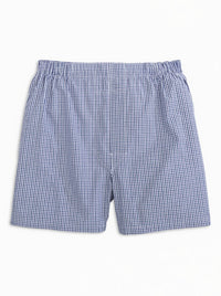 Multi Pack Poplin Check Full Make Cotton Boxer Shorts (4 Pack) (Average Sizing) by Batton