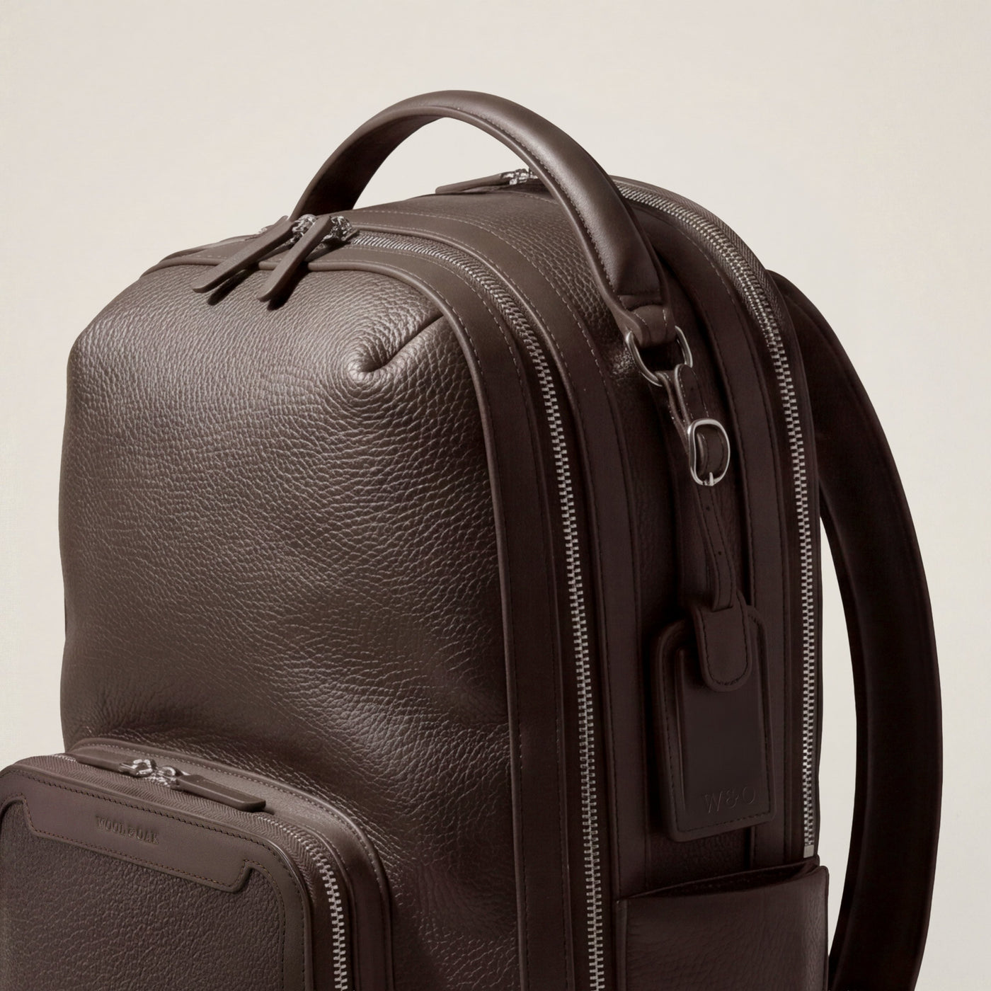 Pilot Leather Travel Backpack in Chocolate by Wool & Oak