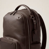 Pilot Leather Travel Backpack in Chocolate by Wool & Oak
