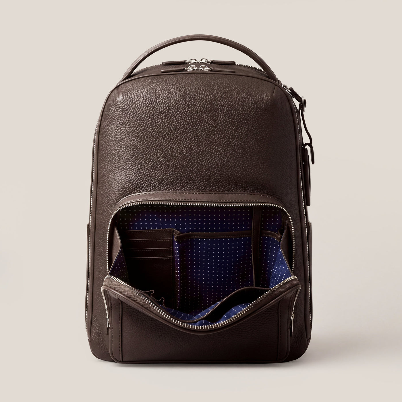 Pilot Leather Travel Backpack in Chocolate by Wool & Oak