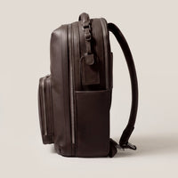 Pilot Leather Travel Backpack in Chocolate by Wool & Oak