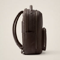 Pilot Leather Travel Backpack in Chocolate by Wool & Oak