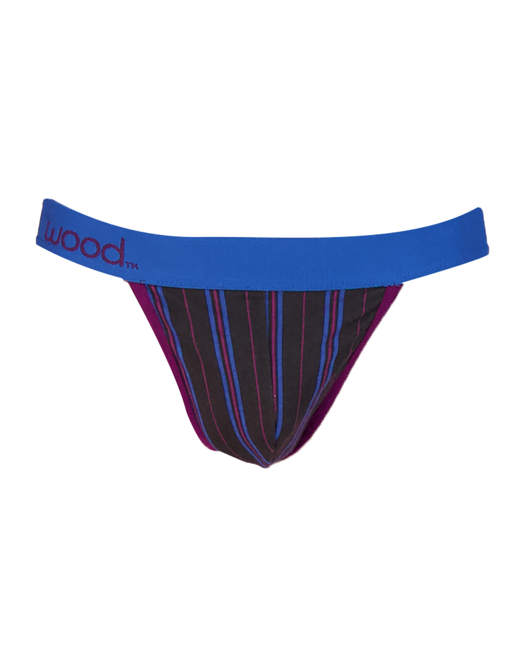 Thong in Triple Threat Stripe by Wood Underwear
