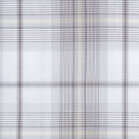 Grey and Butter Open Plaid Wrinkle-Free Cotton Dress Shirt with Spread Collar by Cooper & Stewart