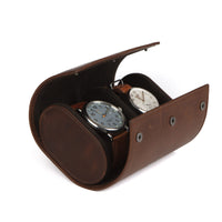 Double Watch Case in Baldwin Oak by Moore & Giles