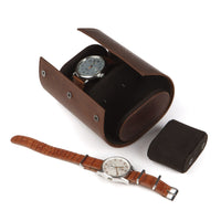 Double Watch Case in Baldwin Oak by Moore & Giles