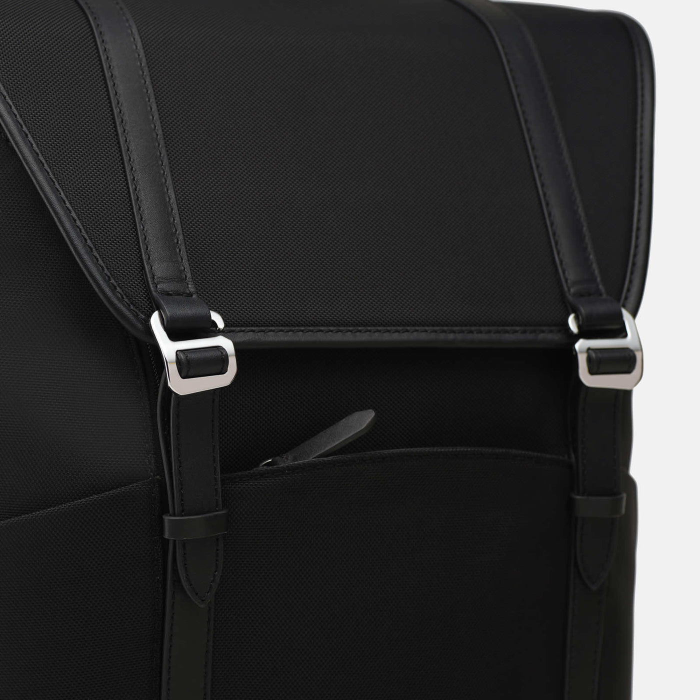 Wings High Ballistic Nylon Travel Backpack in Black by Wool & Oak