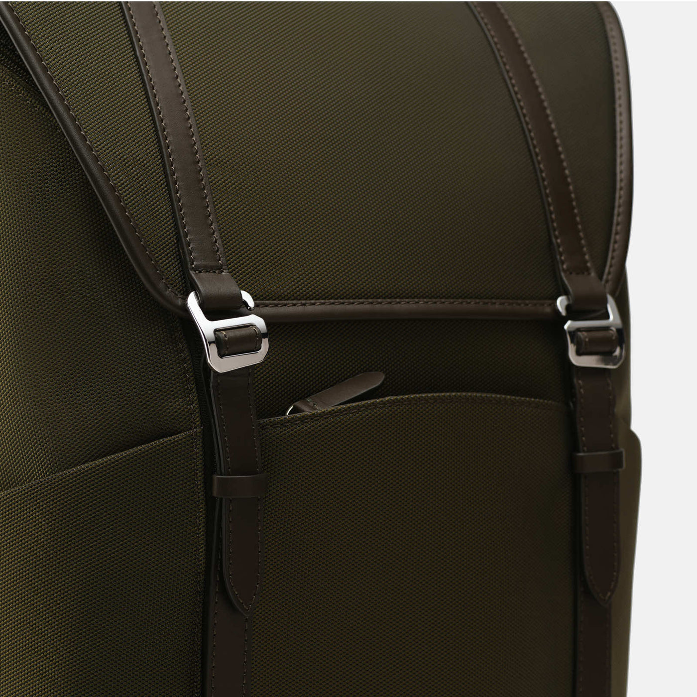 Wings High Ballistic Nylon Travel Backpack in Olive by Wool & Oak