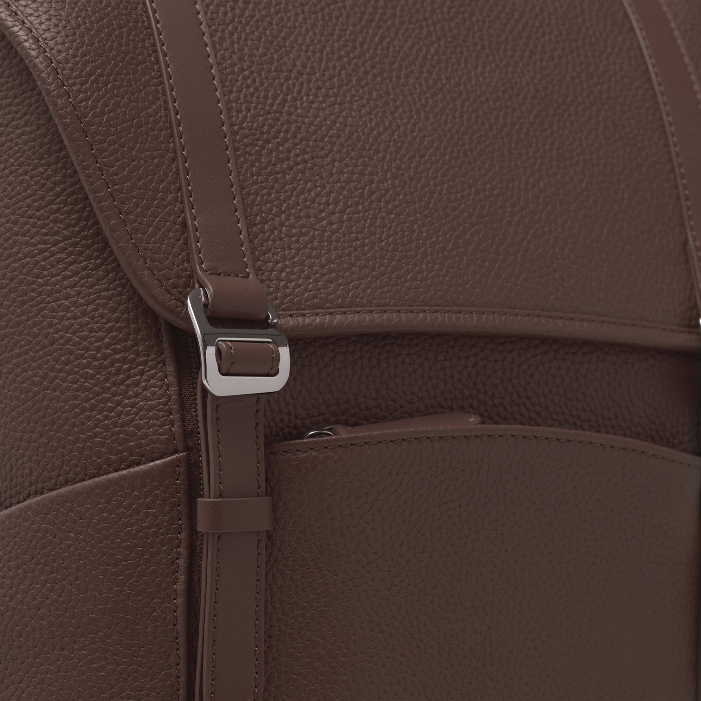 Wings Leather Travel Backpack in Chocolate by Wool & Oak