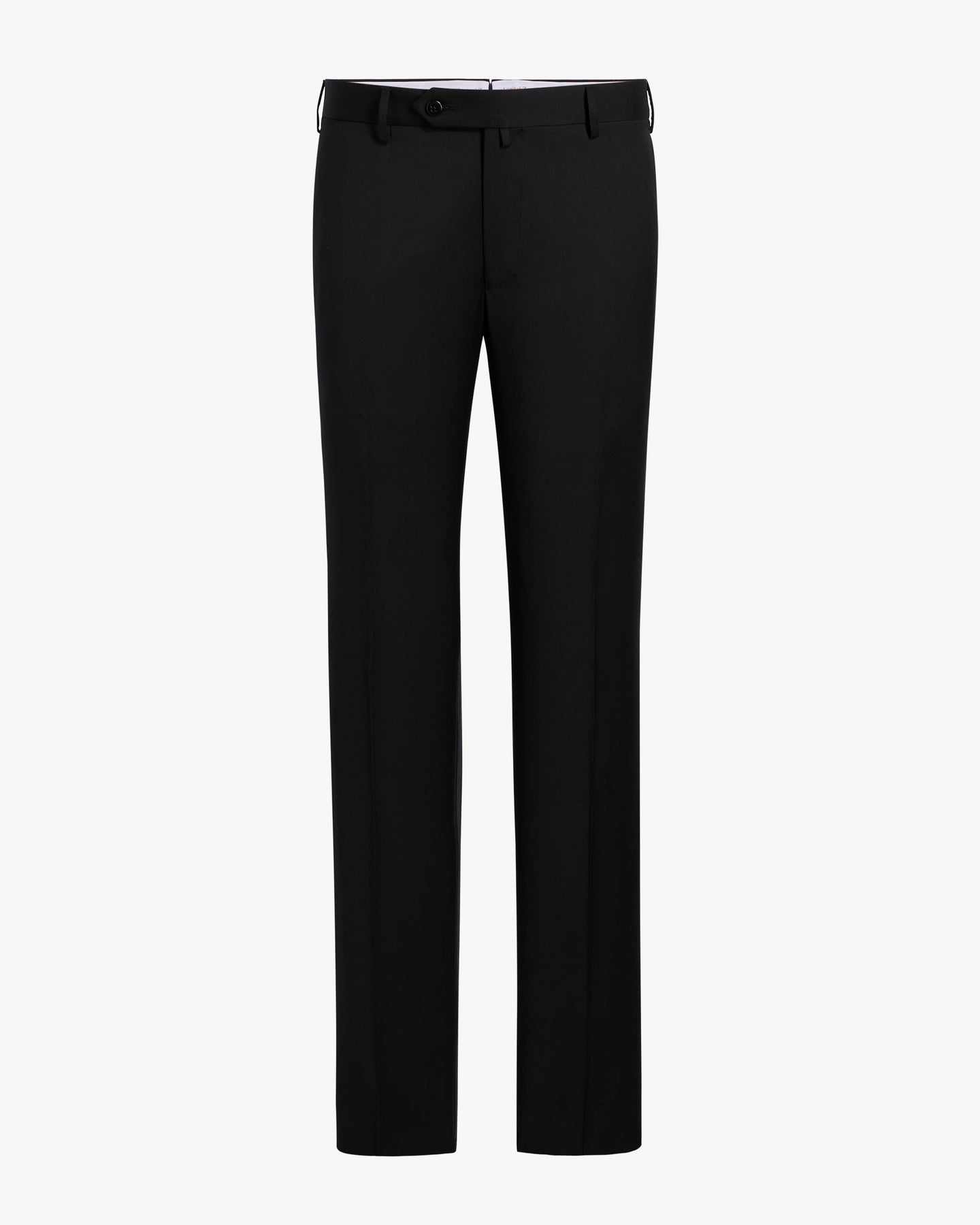 Parker Platinum Super 130s Wool Gabardine Trouser in Black (Modern Straight Fit) by Zanella