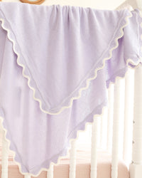 Cotton Cashmere Finley Scallop Edge Baby Blanket (Choice of Colors) by Alashan Cashmere