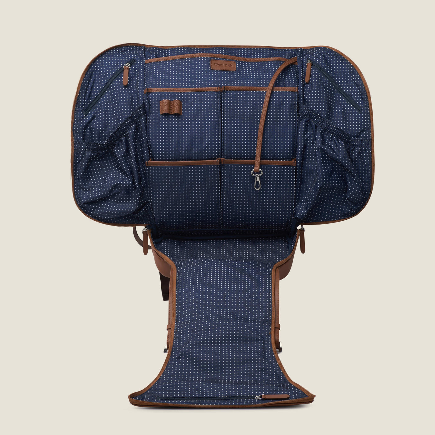 Wings Leather Travel Backpack in Sand by Wool & Oak