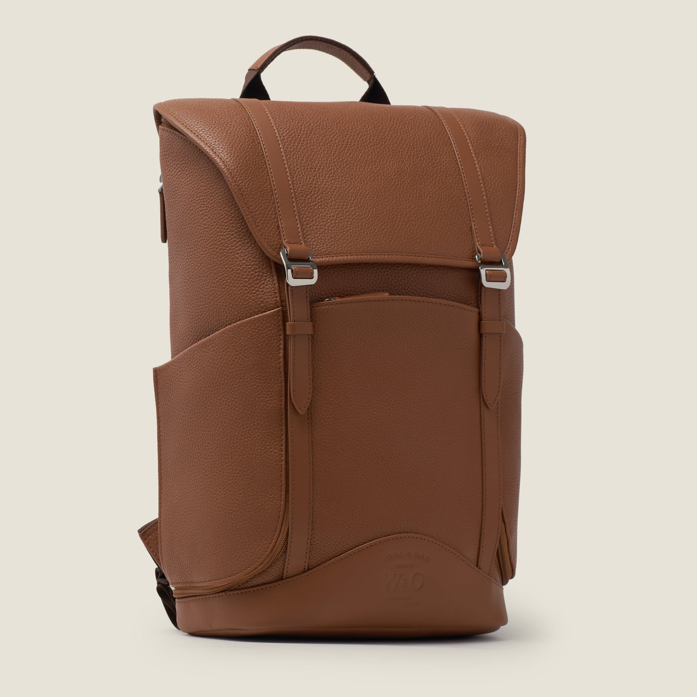 Wings Leather Travel Backpack in Sand by Wool & Oak