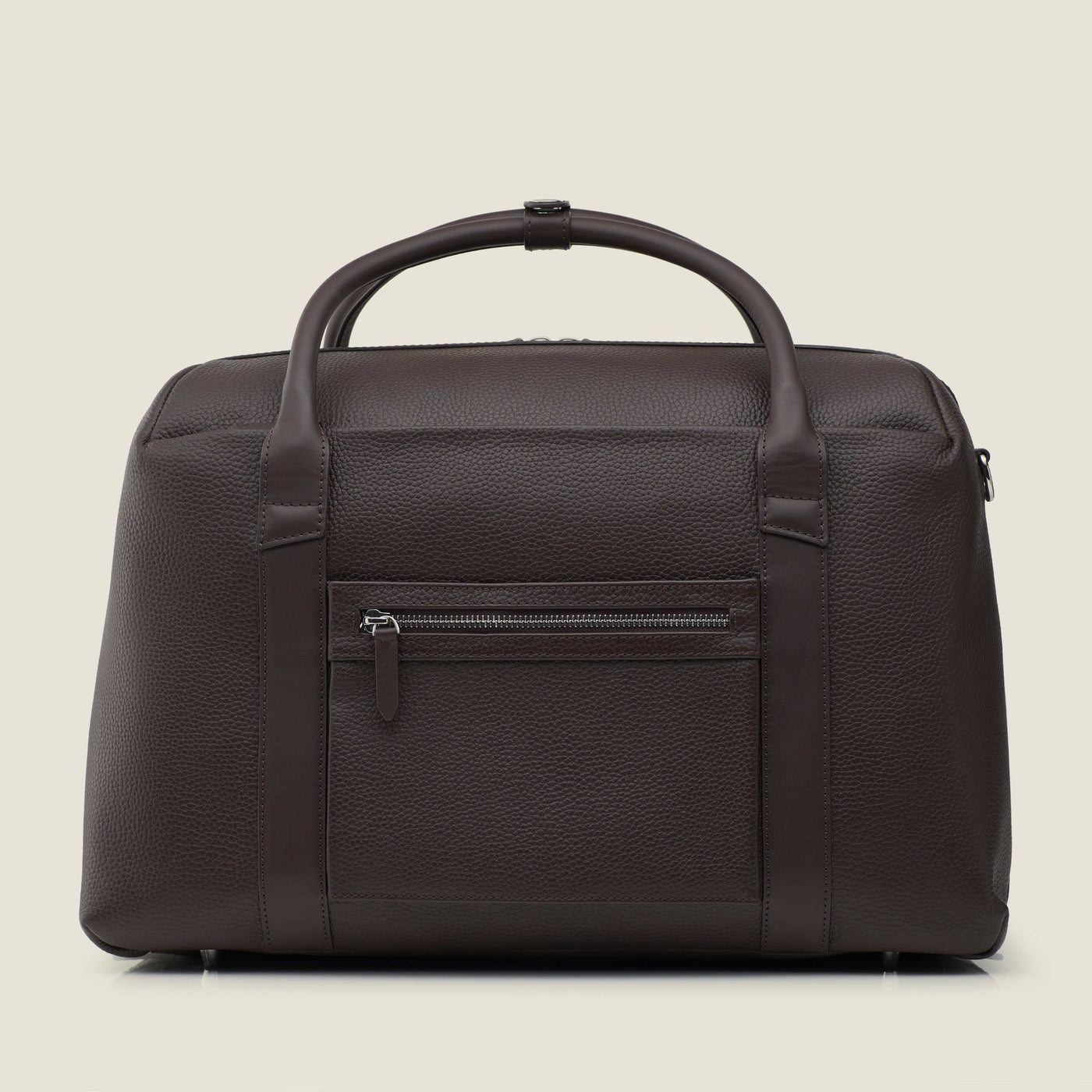 Duffle Leather Suitcase in Chocolate by Wool & Oak