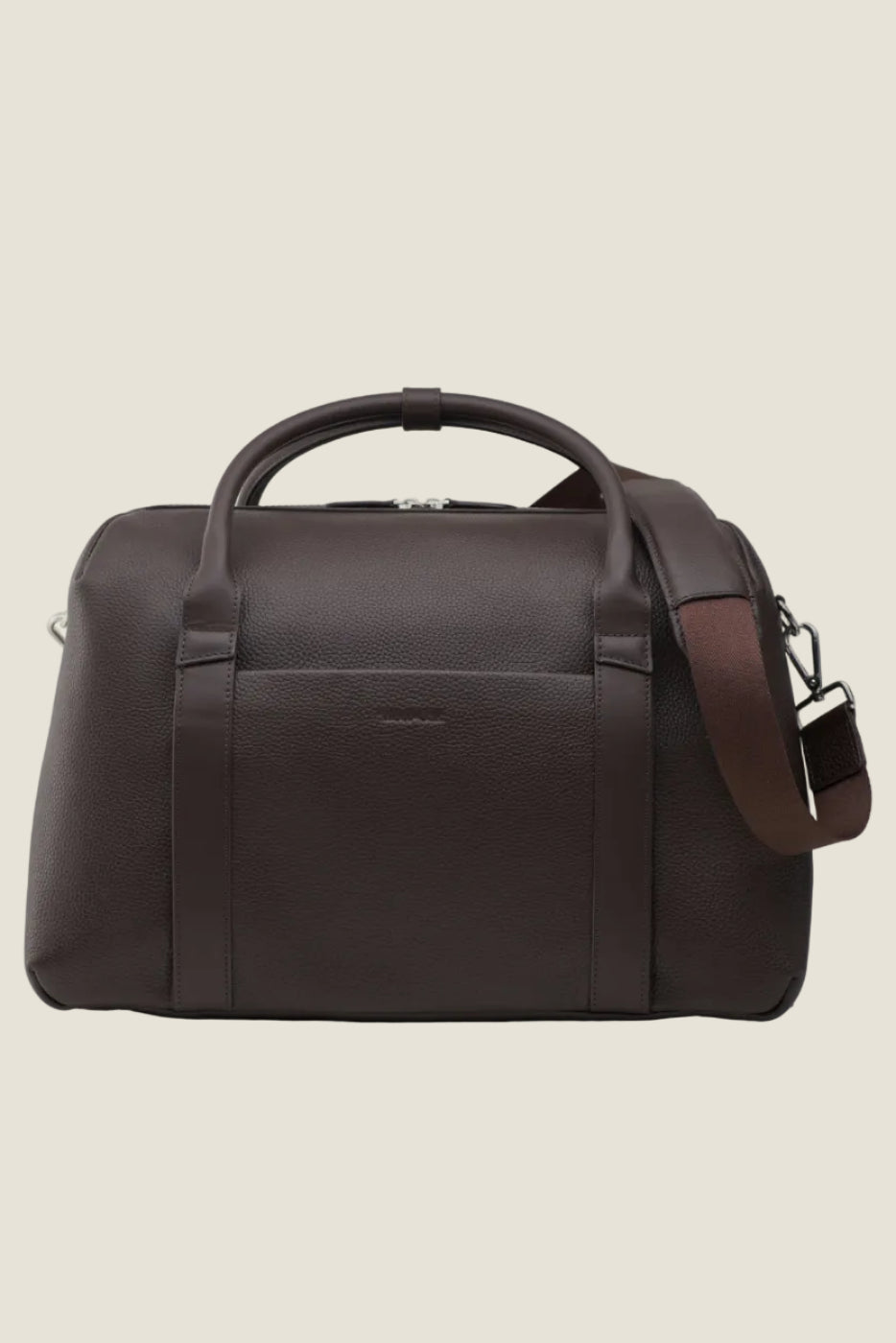 Duffle Leather Suitcase in Chocolate by Wool & Oak