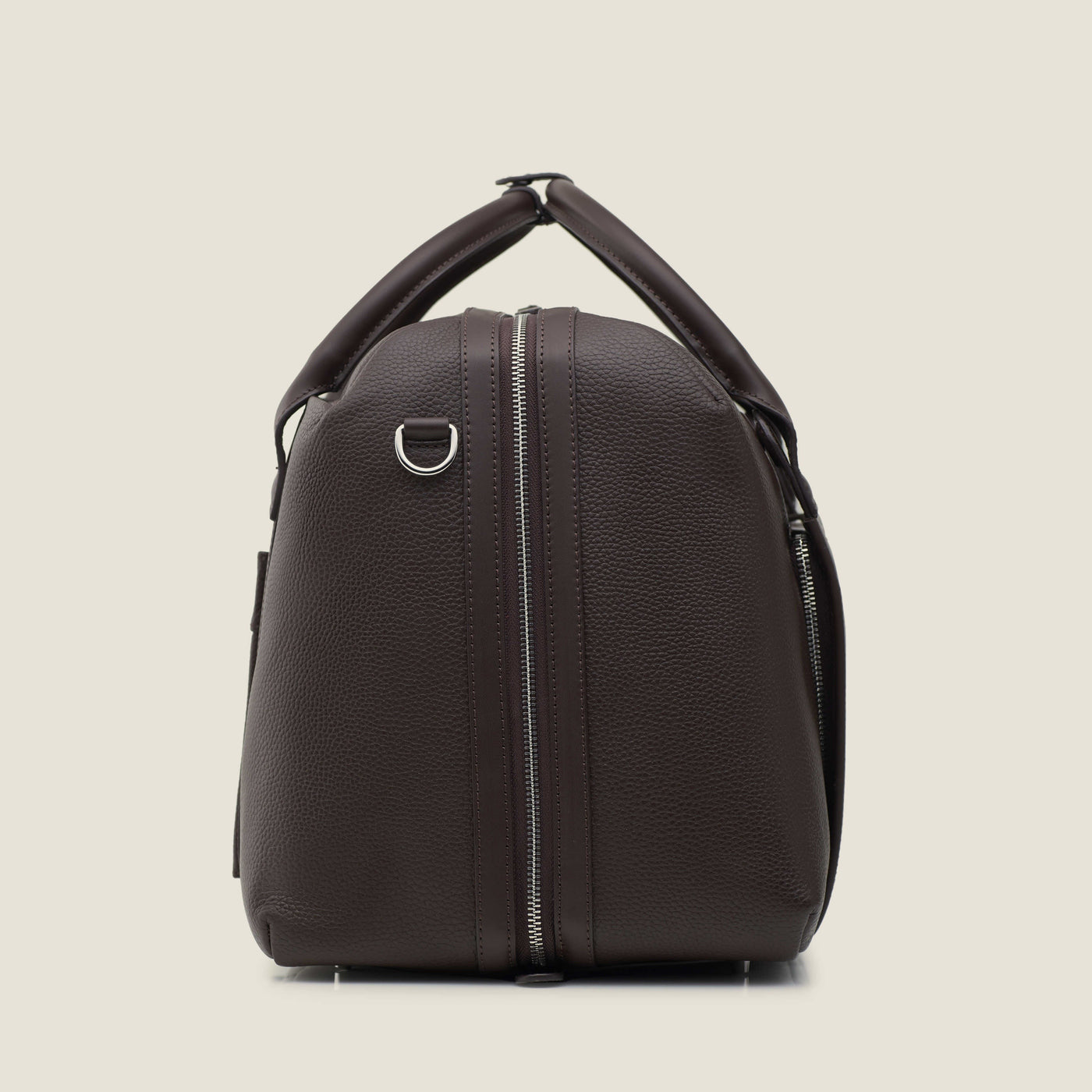 Duffle Leather Suitcase in Chocolate by Wool & Oak