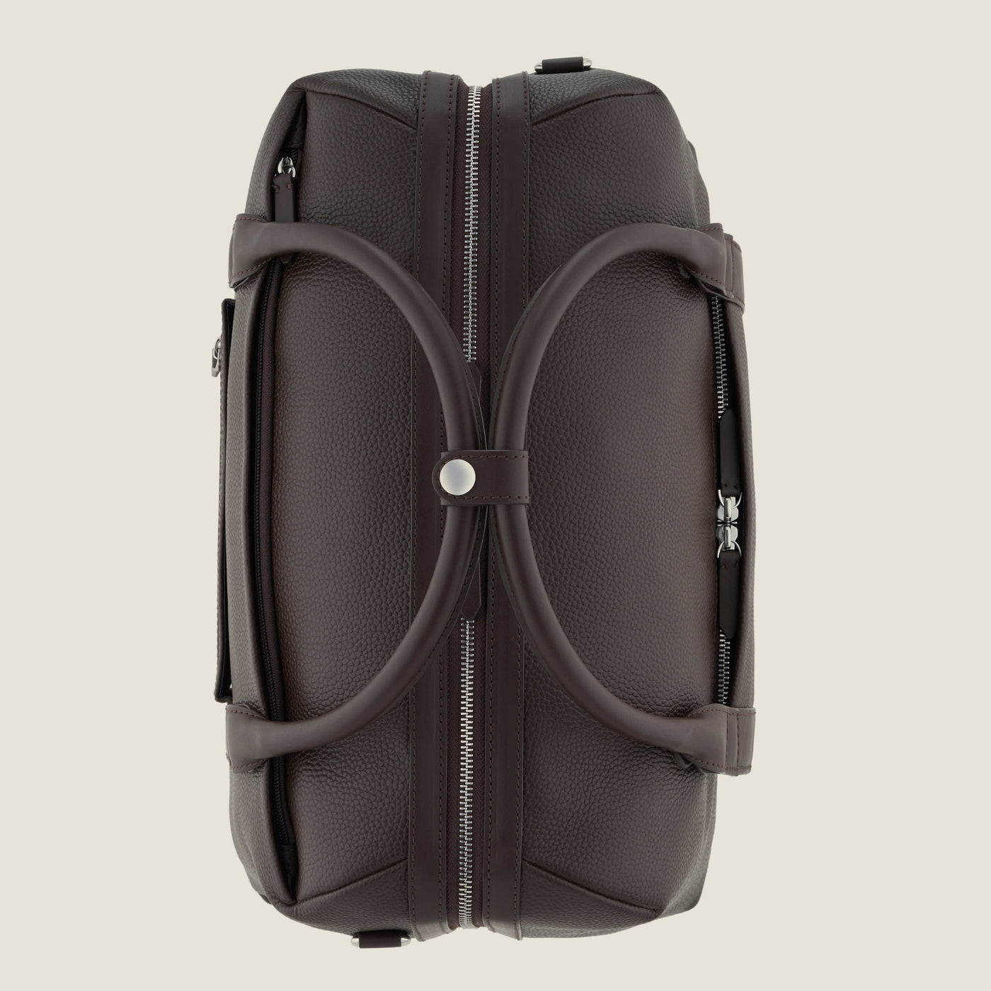 Duffle Leather Suitcase in Chocolate by Wool & Oak