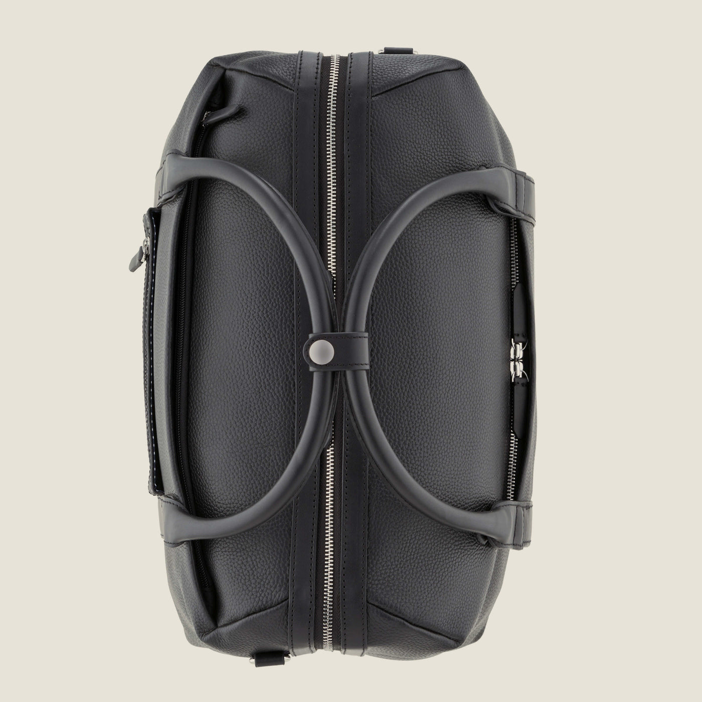 Duffle Leather Suitcase in Jet Black by Wool & Oak