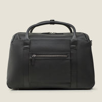 Duffle Leather Suitcase in Jet Black by Wool & Oak